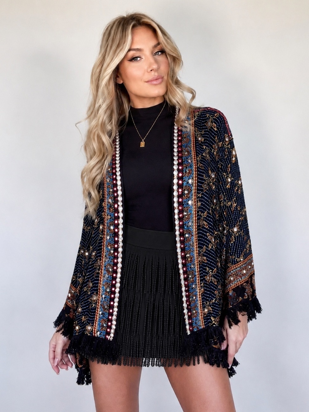 ✨ Ray of Light Free People Sequin Kimono Jacket ✨